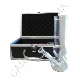 Bong Cristal Doble Bola 22cm Maletin