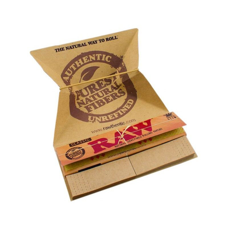 Papel Raw Organic 1 ¼ para liar cigarros de marihuana