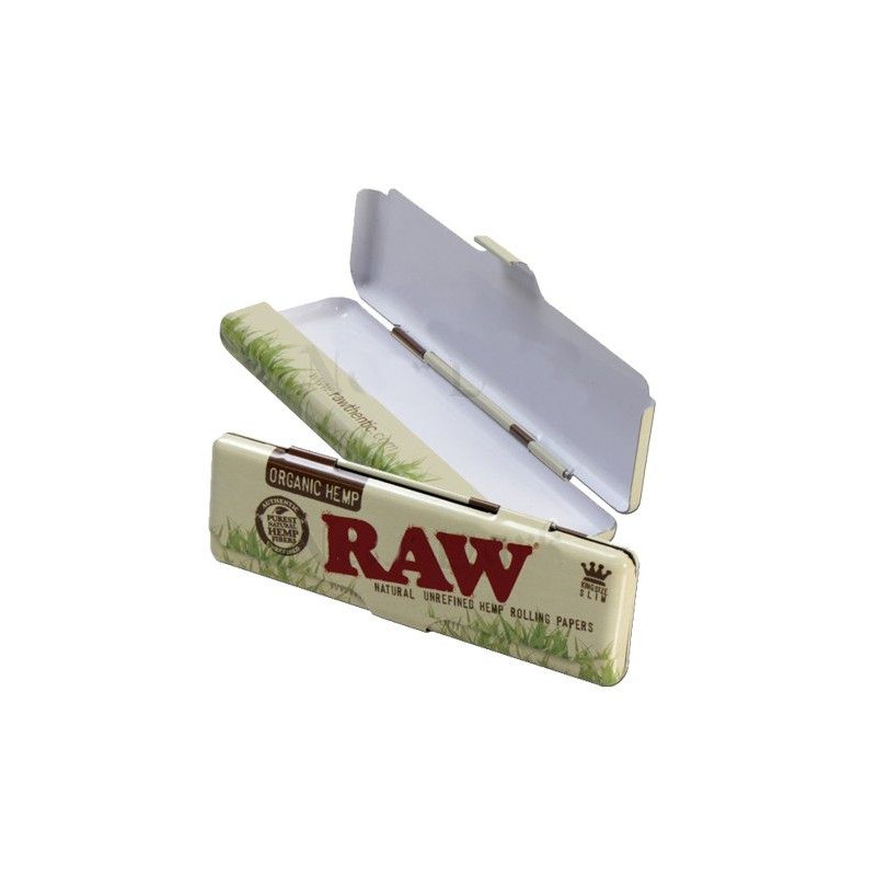 Estuche Metálico para papel de fumar KS Raw orgánico